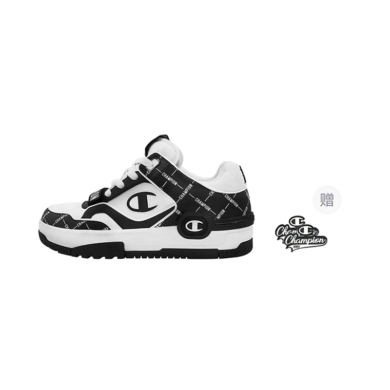 Champion Top Student Shoes C Skate V1 Mono Textile, Synthetic Leather Low-top Skateboard Shoes Unisex Black