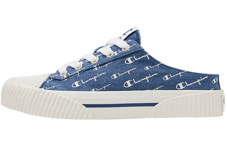Champion Campus Skate Shoes Women's Low-top Denim Blue
