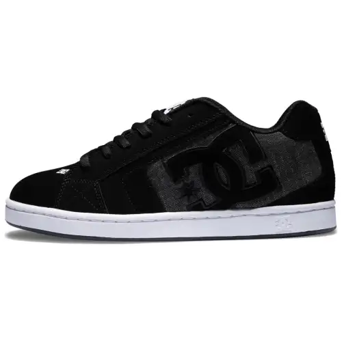 DC Shoes Leather Wear resistant And Lightweight Low top Skateboard Shoes Men's Black
