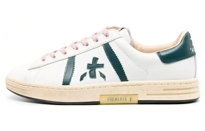 PREMIATA Russel Low top Skateboard Shoes Men's White Green