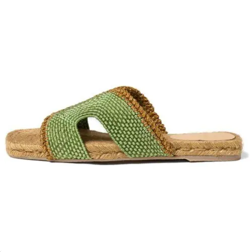 Castañer Abrasion Resistant Slide Slippers Women's Green