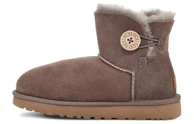 UGG Bailey Button II Short Snow Boots Women's Earth Umber