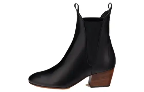AGL Leather Short Chelsea Boots Women's Black