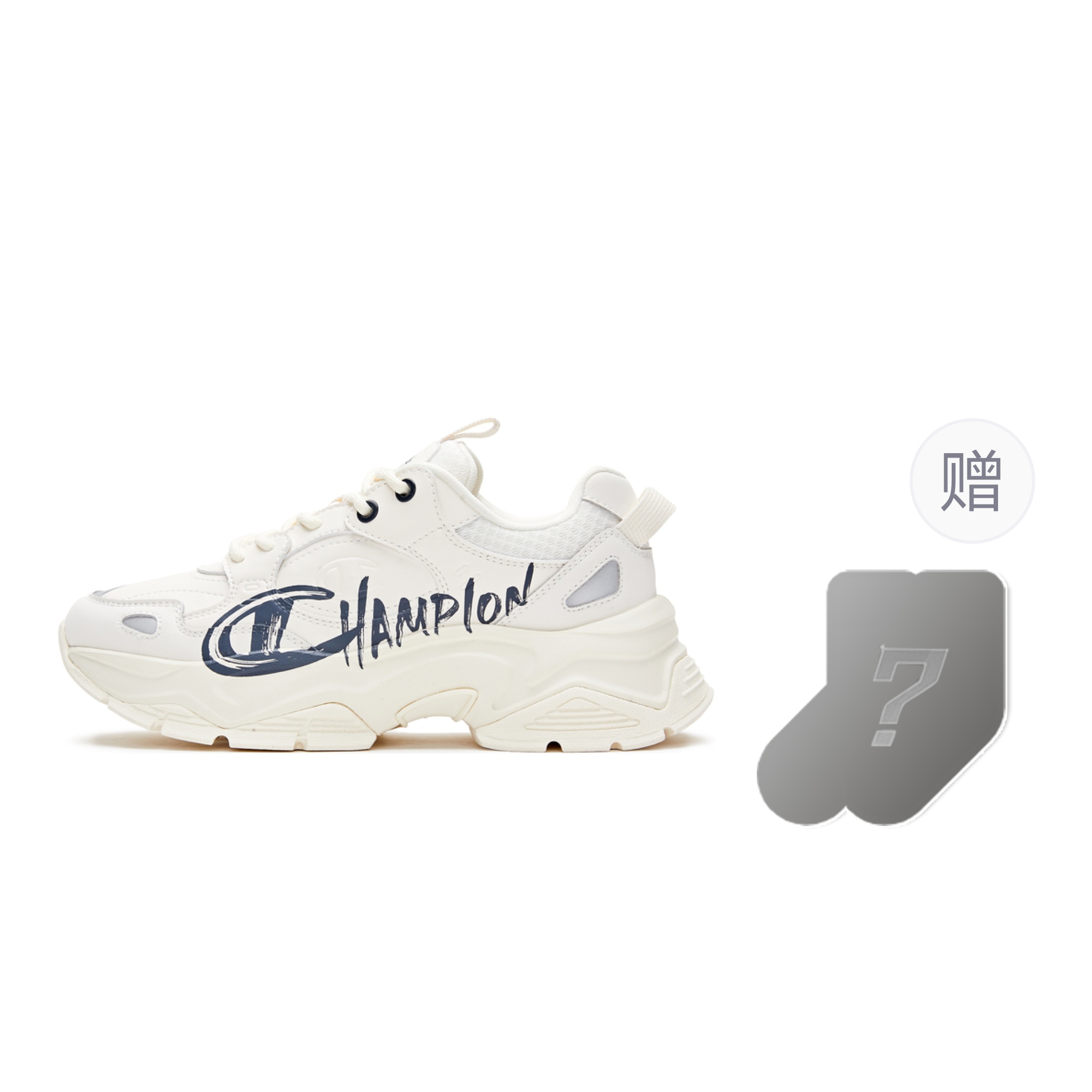 Champion Champ 19 Street Textile, Synthetic Leather Low top Chunky Sneakers Men's Beige