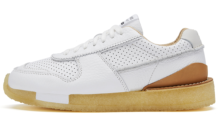 Clarks Originals Cow Leather Low top Casual Shoes Women's White