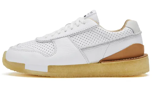 Clarks Originals Cow Leather Low top Casual Shoes Women's White