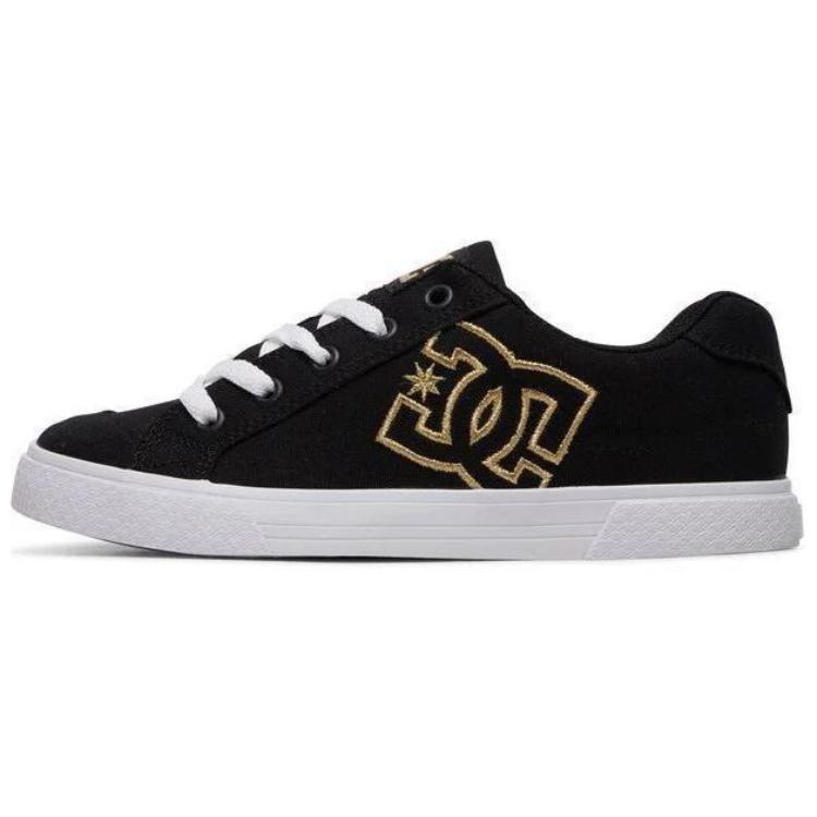 DC Shoes Chelsea TX Cushioning, Wear Resistant Low top Skateboard Shoes Women's Black White