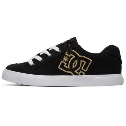 DC Shoes Chelsea TX Cushioning, Wear Resistant Low top Skateboard Shoes Women's Black White