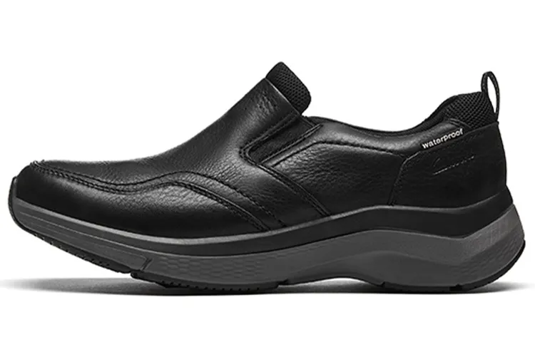 Clarks Casual Leather Shoes Men's Black