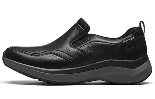 Clarks Casual Leather Shoes Men's Black