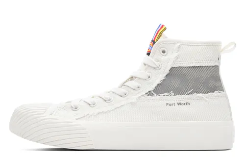Dickies Canvas Shoes Men's High Top Beige