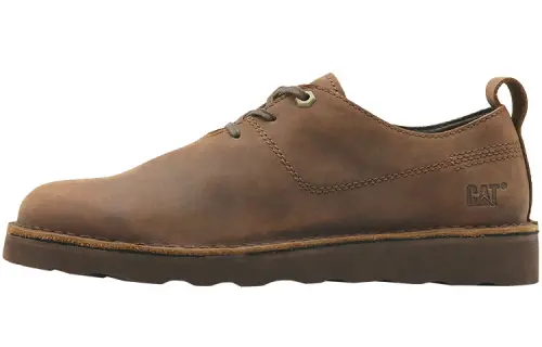 CAT Jungle B4C Top Grain Cow Leather Slip Resistant Abrasion Resistant Low top Outdoor Shoes Men's Brown