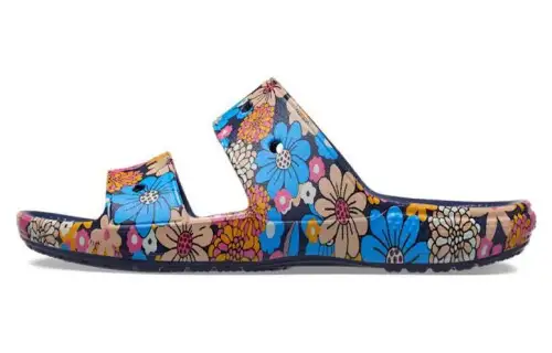 Crocs Classic Crocs Retro Floral Sandals 'Blue Multi'