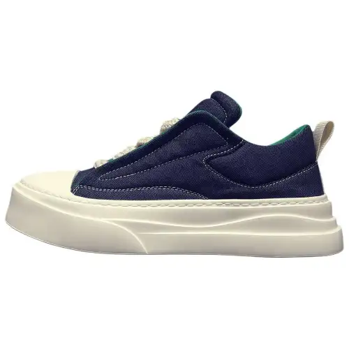 JANE HARLOW Fabric Breathable Low top Skateboard Shoes Men's Dark Blue
