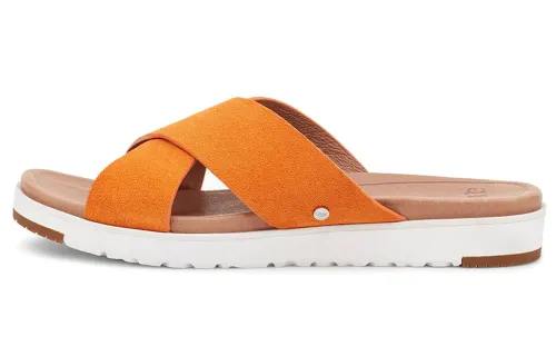 UGG Slide Slippers Women's Orange Yellow/White