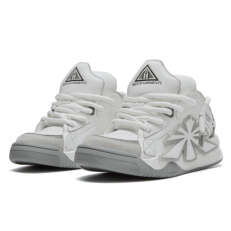 Masongarments Starlight Cushioning Abrasion Resistant Lightweight Breathable Height Increasing Low top Skateboard Shoes
