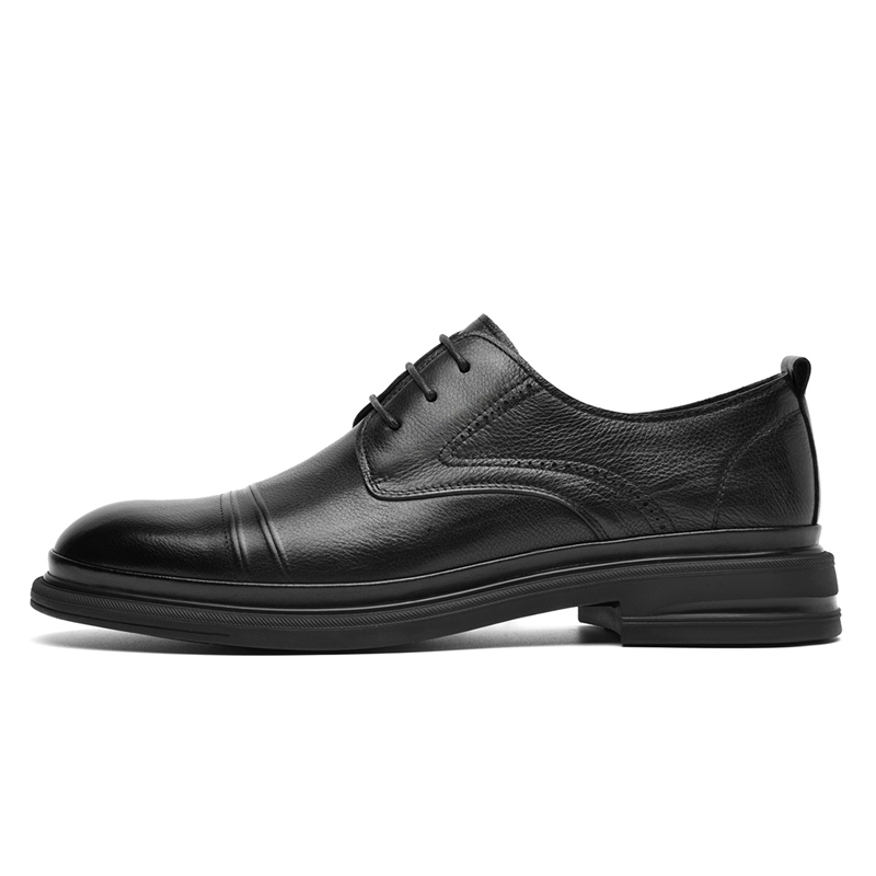 Septwolves, classic trend fashionable lightweight comfortable wear-resistant universal retro casual black shoes for work and office English style, high-quality style, British style