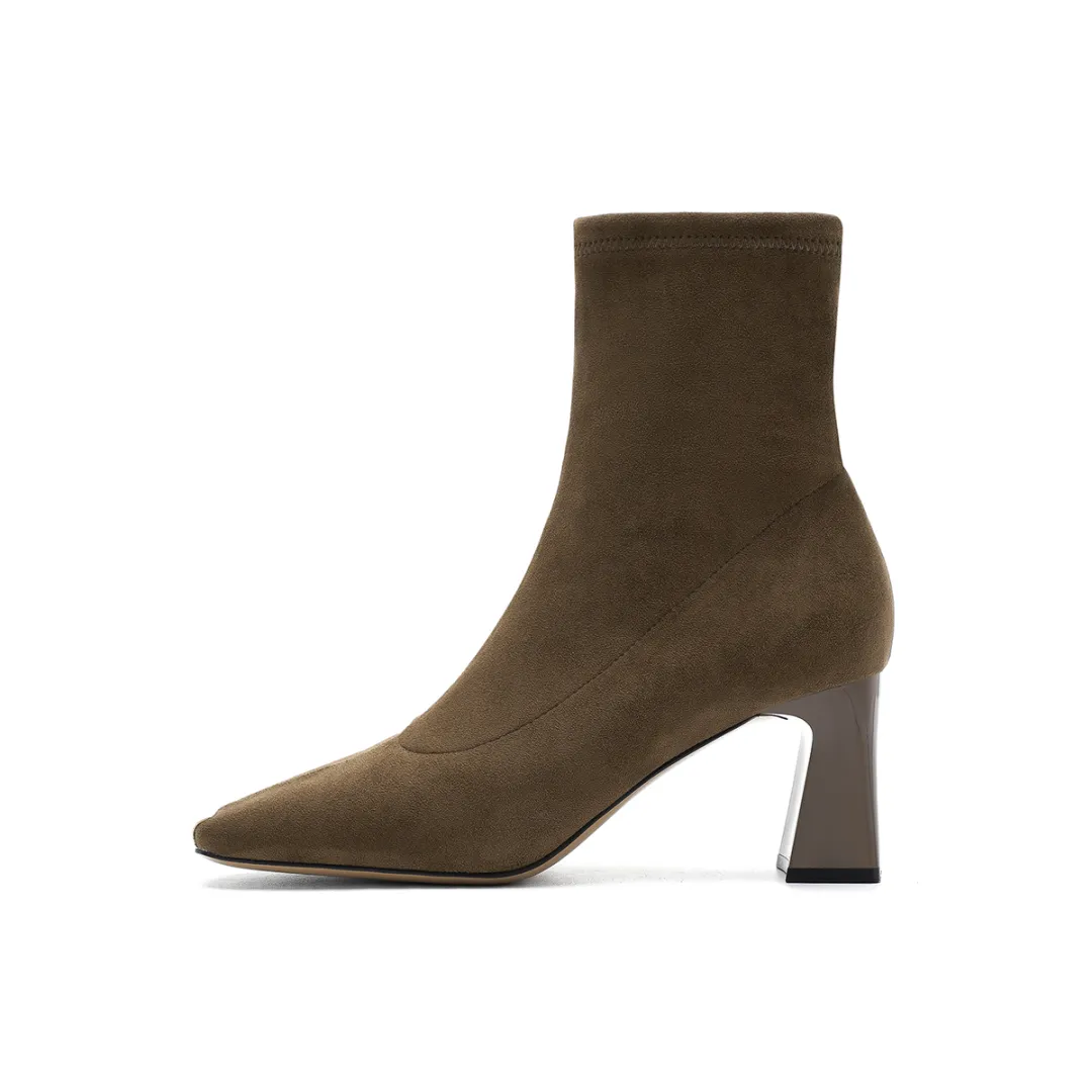 HARSON Ankle Boots Women's Coffee/Black