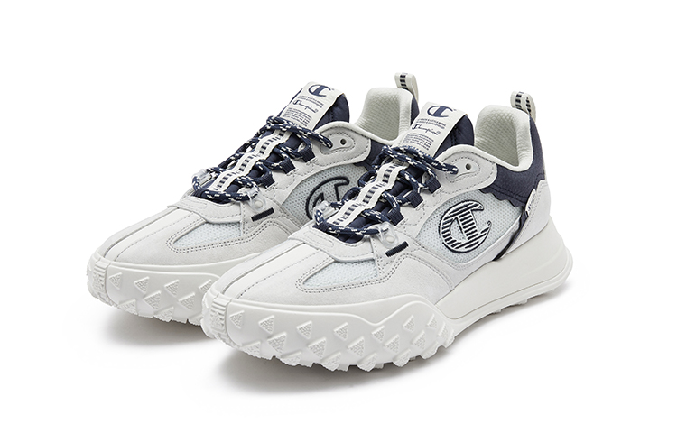 Champion Synthetic Leather Slip Resistant Abrasion Resistant Running Shoes Men’s Dark Blue