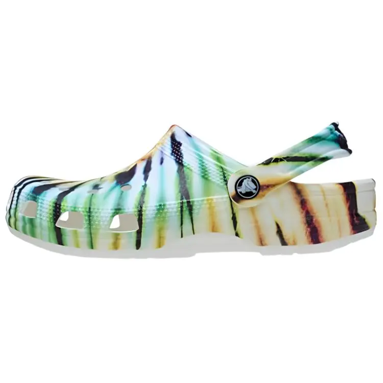 Crocs EVA Clogs Unisex Green White Yellow