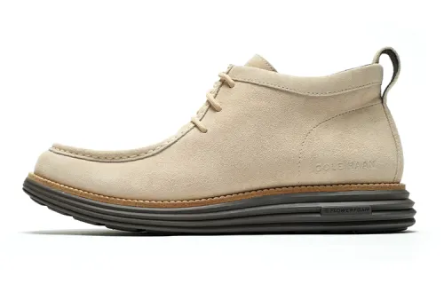 COLE HAAN Cow Leather Casual Shoes Men's Khaki