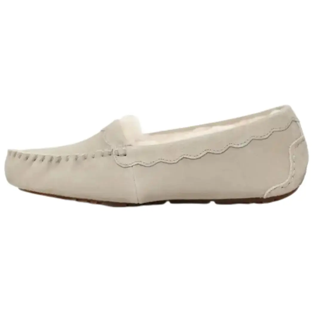 UGG Scalloped Moc Casual Shoes Women's Beige Gray