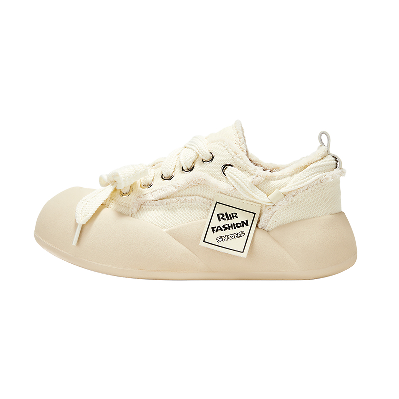 KARLIE KELLER Lightweight Breathable Lightweight And Breathable Low top Canvas Shoes Women's Beige