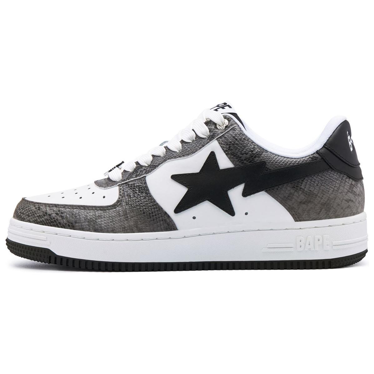 Мужские кеды A BATHING APE A BATHING APE STA (черно-белые)