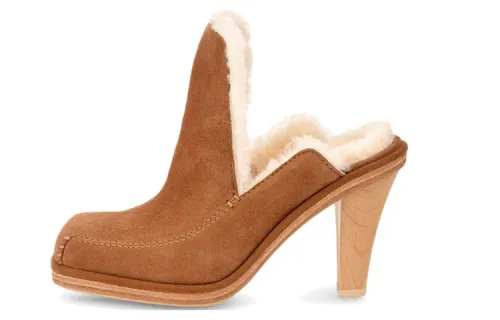 UGG Court Mule High Heels Women's Chestnut