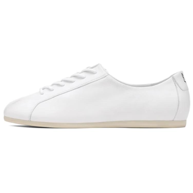 Naked Wolfe Toffee Cow Leather Fashion Trend Slip Resistant Abrasion Resistant Low top Casual Shoes Men's White