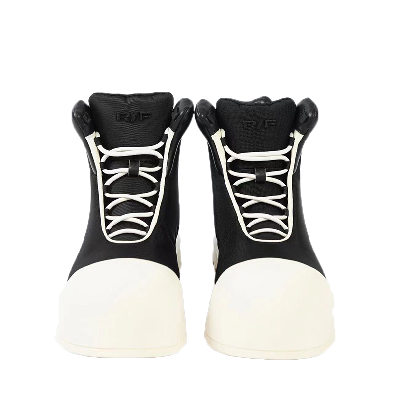 FVVO x ROCKSTA Ankle Boots Unisex Black White