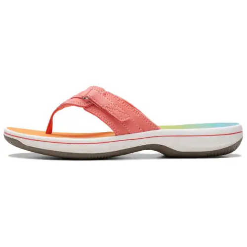 Clarks Flip Flops Women's Coral