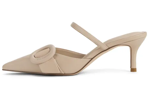 CHARLES&KEITH Closed Toe Slippers 6.3cm Women's