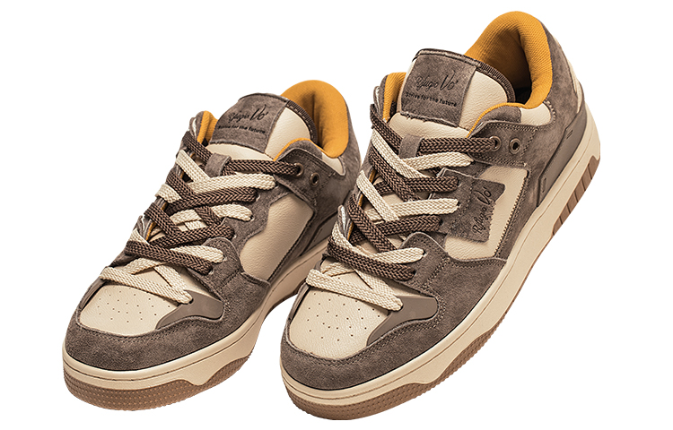 RIFUGIO VO' Low top Stylish Skateboarding Shoes Unisex Coffee