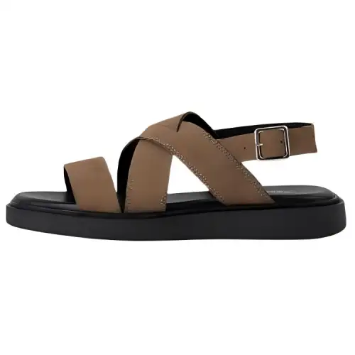 VAGABOND SHOEMAKERS Nubuck One Strap Sandals Women's Brown