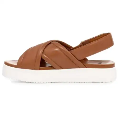 UGG Leather One Strap Sandals 1.5cm Women's Orange