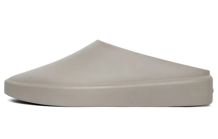 Fear Of God Rubber Sole Slip Resistant Closed Toe Slippers Unisex Dark Gray