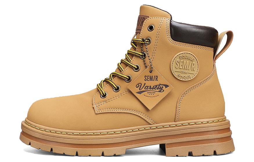 SEMIR Combat Boots Men's Yellow/apricot/army Green/black