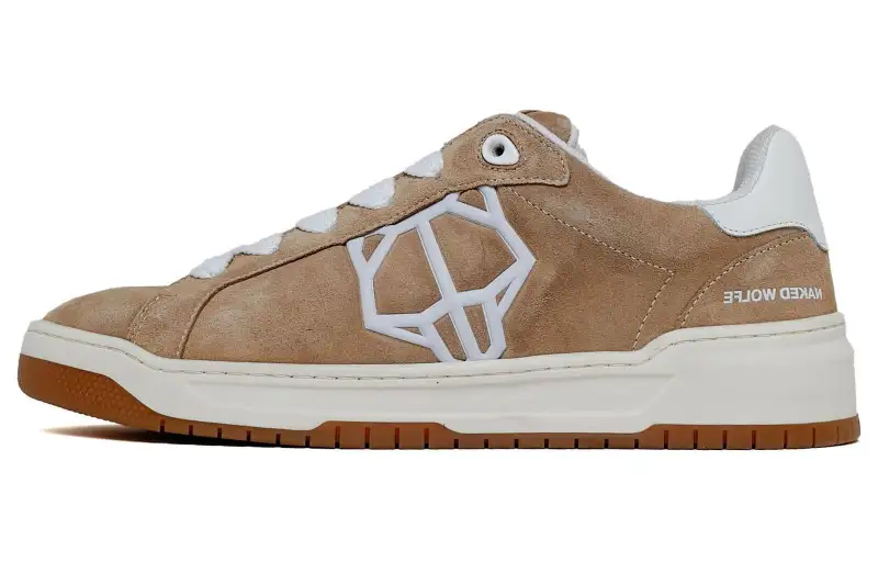 Naked Wolfe CM 02 Leather Low top Skateboard Shoes Men's Taupe
