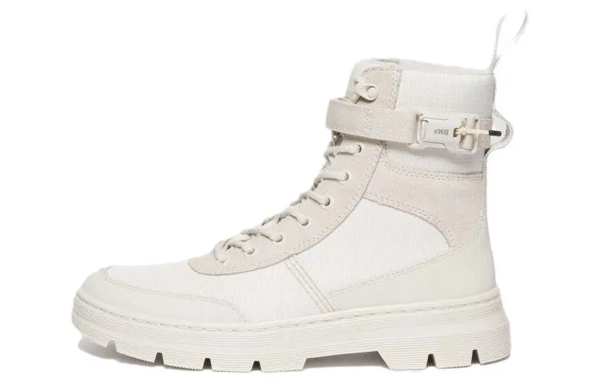 Dr.Martens Short Combat Boots Women's Ecru