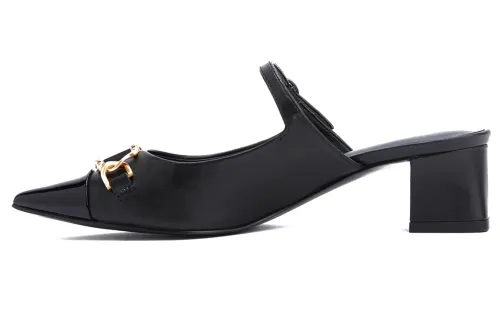 PEDRO Revitalize Collection Leather Closed Toe Slippers 4.5cm Women's