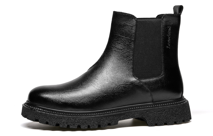 LEAVELAND Short Chelsea Boots Men's Black