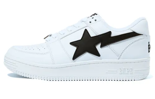 BAPE A BATHING APE Bape Sta Low M1 White Black