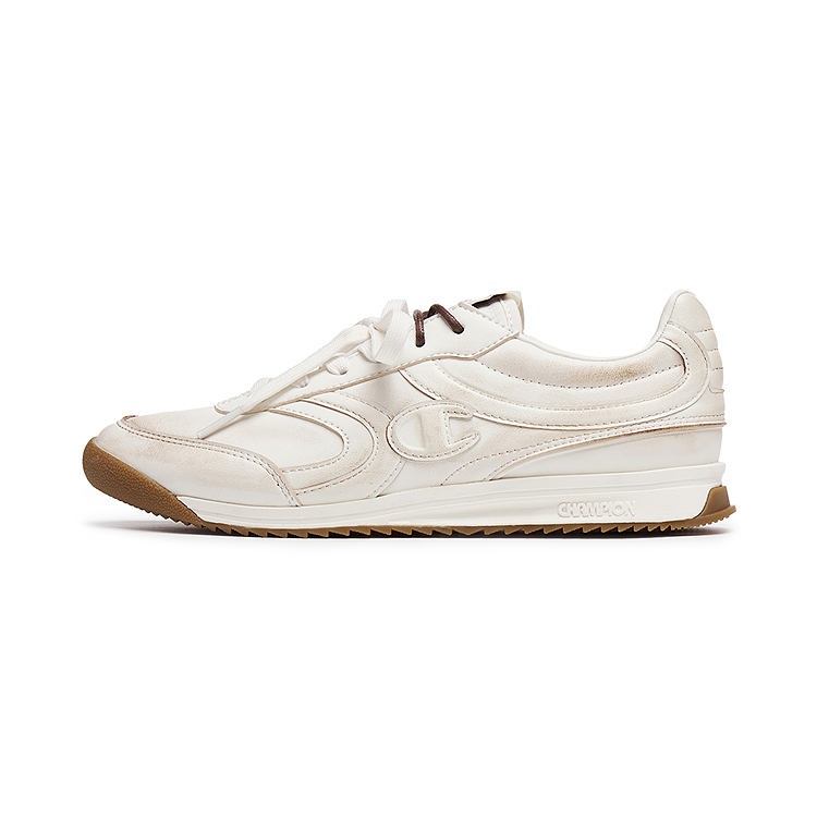 Женские кроссовки Champion Legend 70's Runner V2 (бело-коричневые)