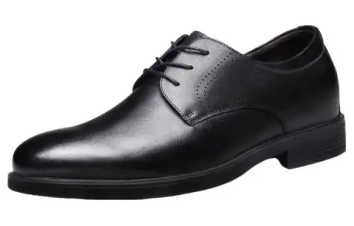 AOKANG wedding groom shoes cow leather summer genuine leather invisible inner height increasing men's shoes 6cm high heel suit high-end business casual formal leather shoes men's black