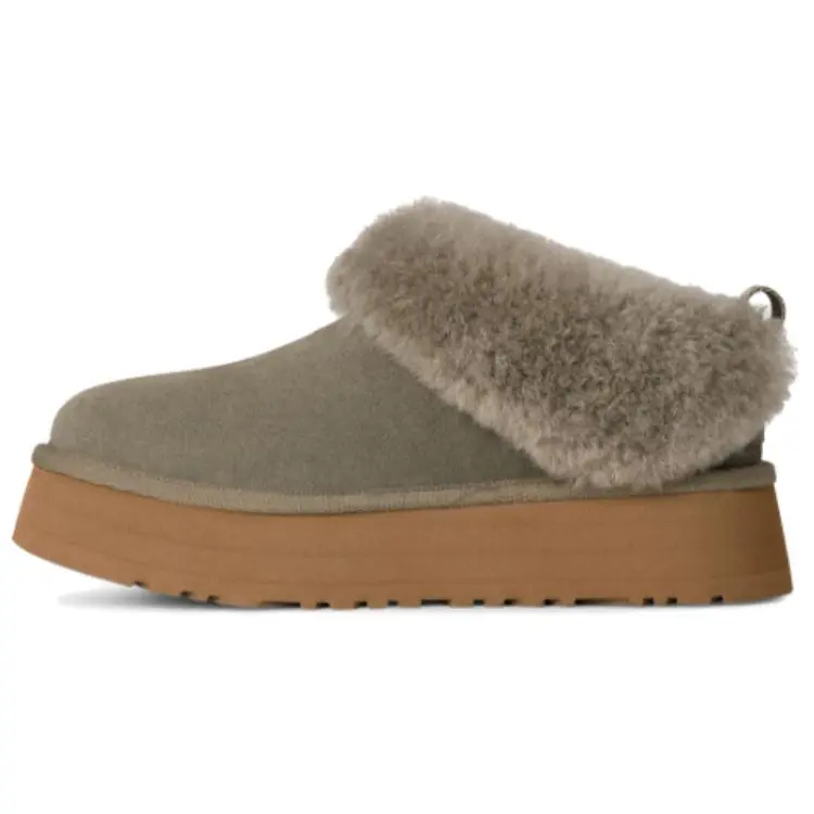 UGG Cow Split Leather Abrasion Resistant Abrasion Resistant Minimalist Fashion Ankle Length Snow Boots Women's