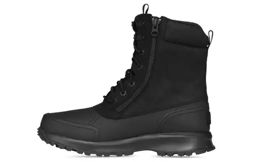 UGG Leather Short Outdoor Boots Men's Black