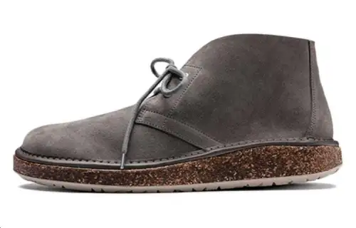 Birkenstock Suede Casual Shoes Men's Gray Regular