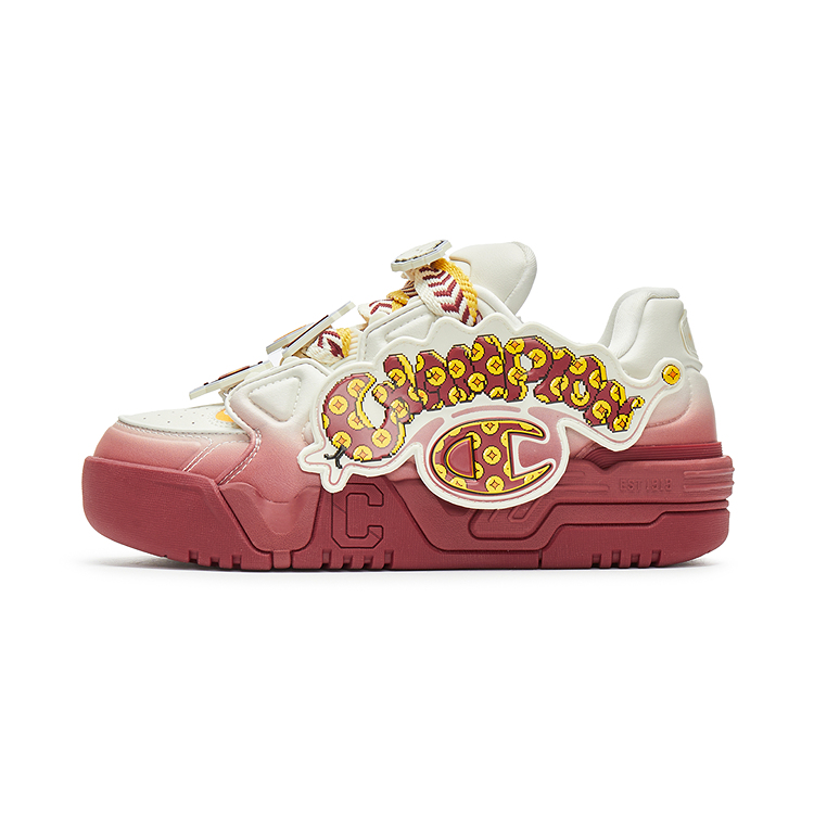 Женские кеды Champion Coco Skate (бело-красные)