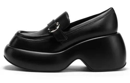 CHARLES&KEITH Pu Platform Shoes Women's Black
